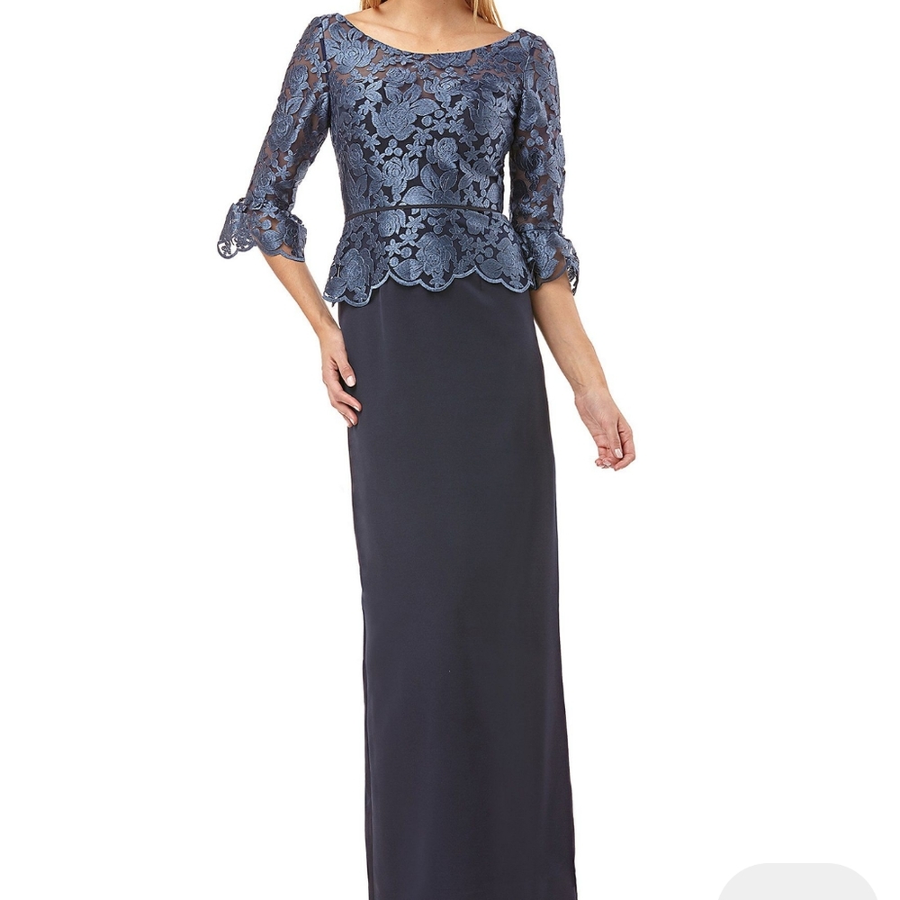 JS Collection Peplum Gown Sz 8